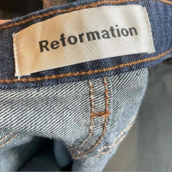 Reformation Winona Mid Slim Jean in Volta Size 30 - Picture 6 of 9